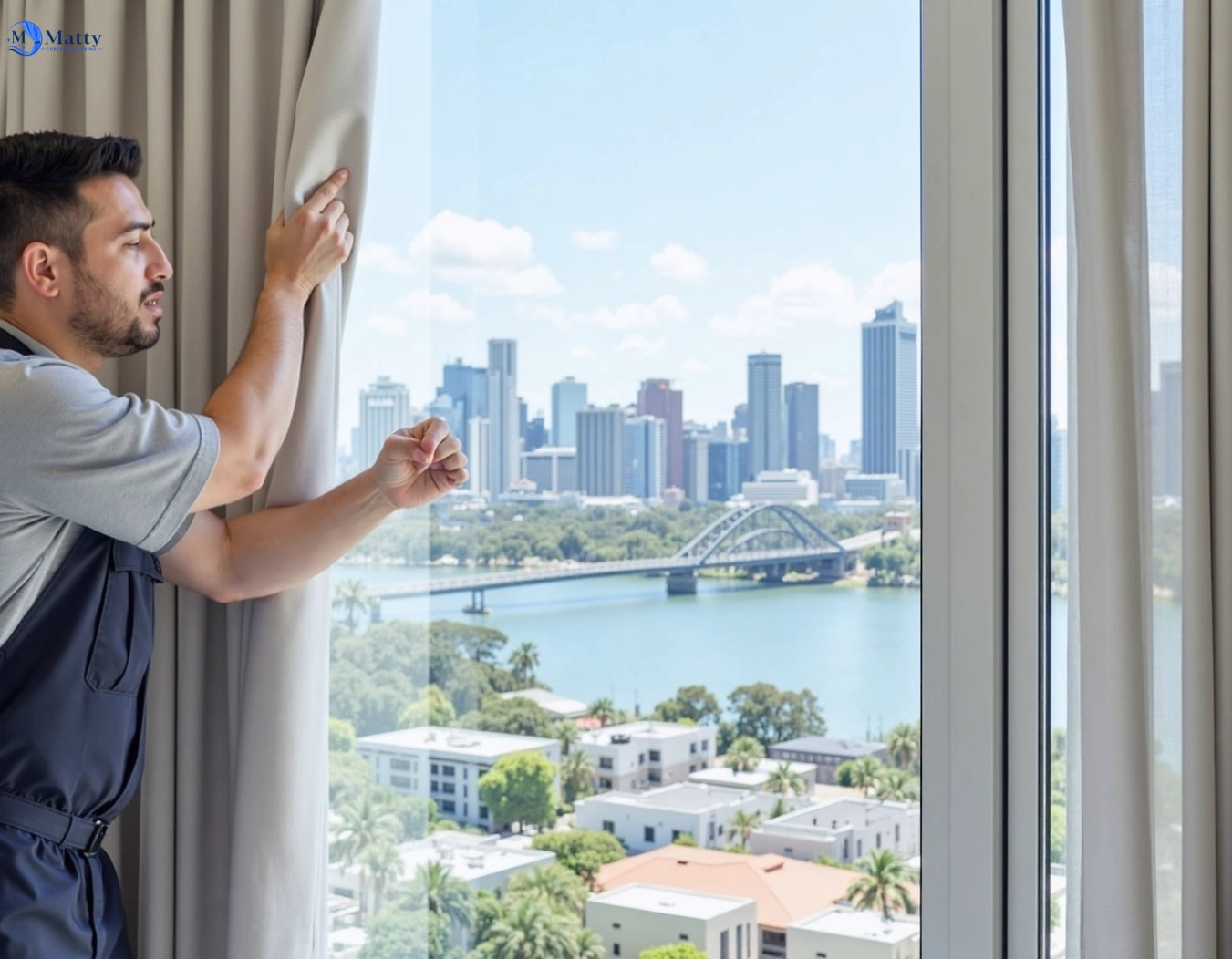 Professional curtain steam cleaning service londonderry-nsw QLD by Matty Curtain Cleaning